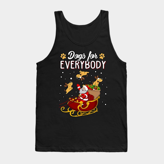 Dog Lover Ugly Christmas Sweater Tank Top by KsuAnn